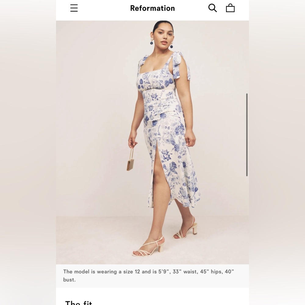 Reformation twilight Lucerne dress BNWT 12